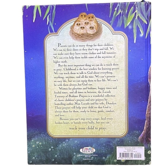 Luxado Treasury Of Bedtime Prayers Book By Max & Denalyn Lucado - Picture 5 of 8